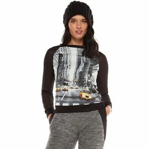 Tahari NYC taxi Georgerette blouse